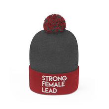 Load image into Gallery viewer, Strong Female Lead Pom Pom Beanie