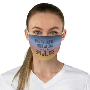 Sun Will Rise Face Mask
