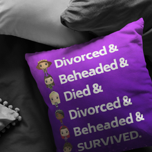 Load image into Gallery viewer, Six the Musical Throw Pillow