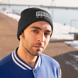 We Get the Job Done Knit Beanie