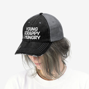Young Scrappy Hungry Unisex Trucker Hat