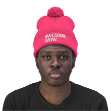 Load image into Gallery viewer, Awesome Wow Pom Pom Beanie