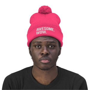 Awesome Wow Pom Pom Beanie