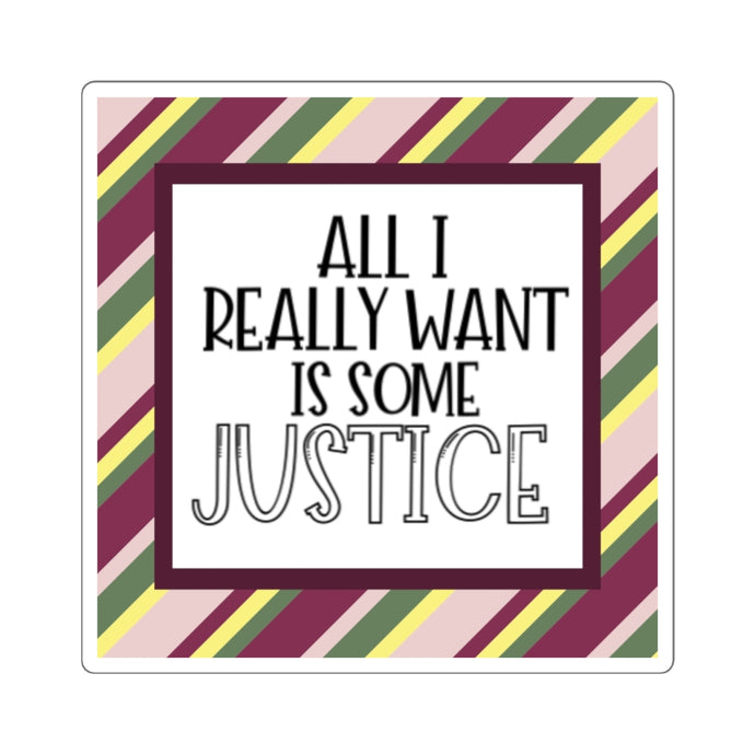 Justice Sticker