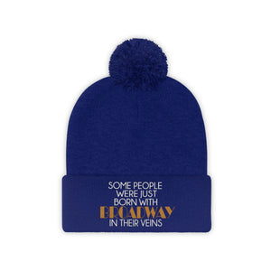 Broadway Veins Pom Pom Beanie
