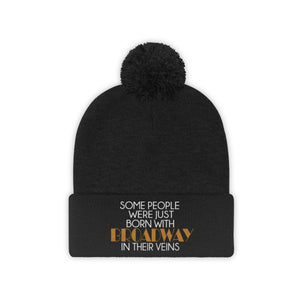 Broadway Veins Pom Pom Beanie