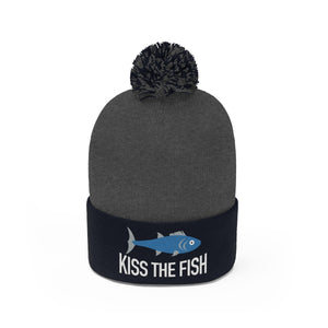 Kiss the Fish Pom Pom Beanie