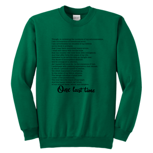 One Last Time Youth Crewneck Sweatshirt