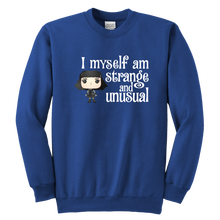 Load image into Gallery viewer, Lydia Strange &amp; Unusual Youth Crewneck Sweatshirt