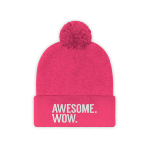 Awesome Wow Pom Pom Beanie