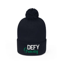 Load image into Gallery viewer, Defy Gravity Pom Pom Beanie
