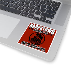 Hadestown Railroad Square Sticker