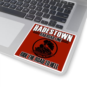 Hadestown Railroad Square Sticker