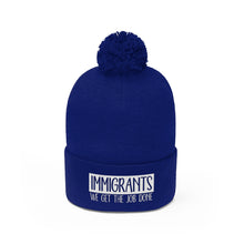 Load image into Gallery viewer, We Get the Job Done Pom Pom Beanie