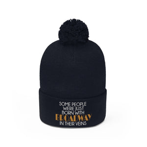 Broadway Veins Pom Pom Beanie
