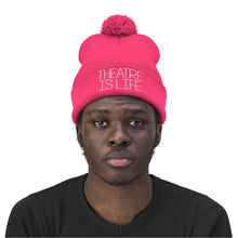 Load image into Gallery viewer, Theatre is Life Pom Pom Beanie