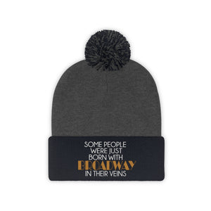 Broadway Veins Pom Pom Beanie