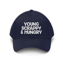 Load image into Gallery viewer, Young Scrappy &amp; Hungry Unisex Twill Hat