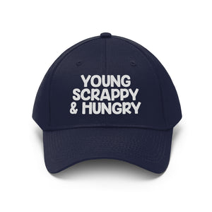 Young Scrappy & Hungry Unisex Twill Hat