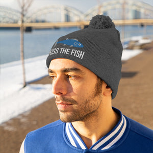 Kiss the Fish Pom Pom Beanie