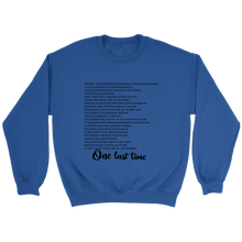 Load image into Gallery viewer, One Last Time Crewneck Sweatshirt