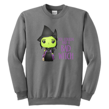 Load image into Gallery viewer, Bad Witch Youth Crewneck Sweatshirt