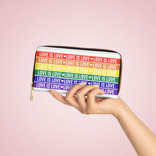 Load image into Gallery viewer, Love is Love Zipper Wallet
