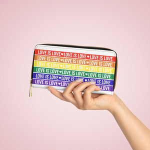 Love is Love Zipper Wallet