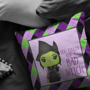 Bad Witch Throw Pillow
