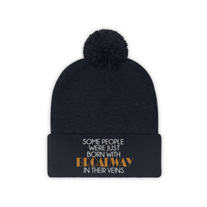 Broadway Veins Pom Pom Beanie