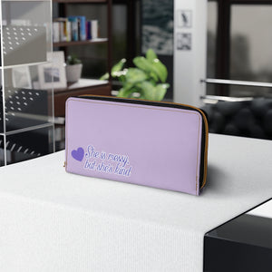 She is Messy Zipper Wallet