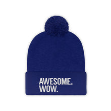 Load image into Gallery viewer, Awesome Wow Pom Pom Beanie