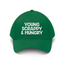 Load image into Gallery viewer, Young Scrappy &amp; Hungry Unisex Twill Hat