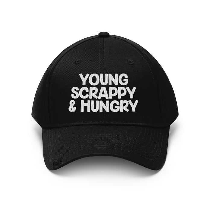 Young Scrappy & Hungry Unisex Twill Hat