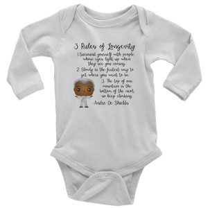 Andre De Shields Long Sleeved Infant Bodysuit