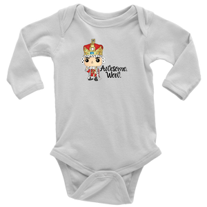 Awesome Wow Long Sleeved Infant Bodysuit