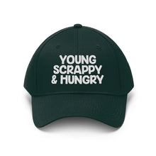 Load image into Gallery viewer, Young Scrappy &amp; Hungry Unisex Twill Hat