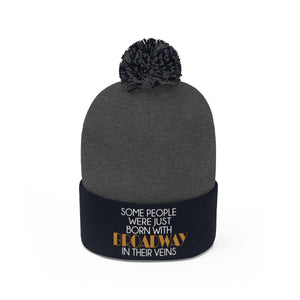 Broadway Veins Pom Pom Beanie