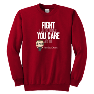 RBG Fight Youth Crewneck Sweatshirt