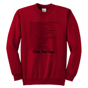 One Last Time Youth Crewneck Sweatshirt