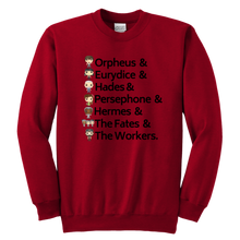 Load image into Gallery viewer, Hadestown Youth Crewneck Sweatshirt