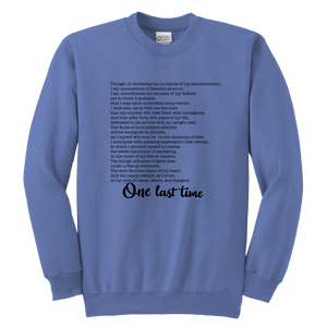 One Last Time Youth Crewneck Sweatshirt