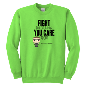 RBG Fight Youth Crewneck Sweatshirt