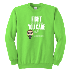 RBG Fight Youth Crewneck Sweatshirt