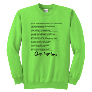 One Last Time Youth Crewneck Sweatshirt
