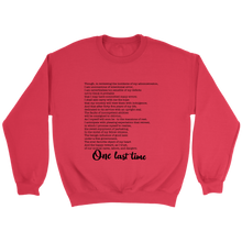 Load image into Gallery viewer, One Last Time Crewneck Sweatshirt