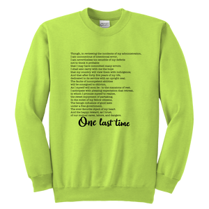 One Last Time Youth Crewneck Sweatshirt