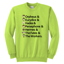Load image into Gallery viewer, Hadestown Youth Crewneck Sweatshirt