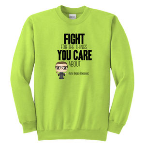 RBG Fight Youth Crewneck Sweatshirt