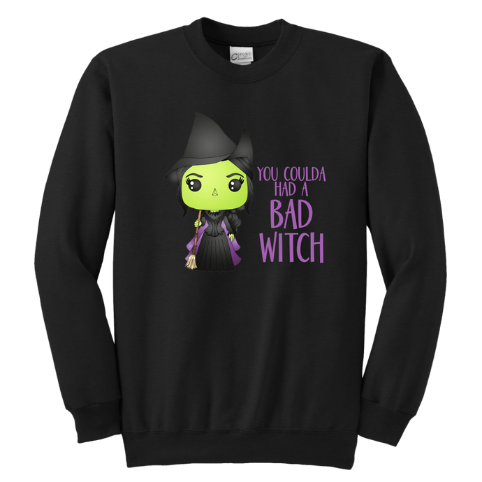 Bad Witch Youth Crewneck Sweatshirt
